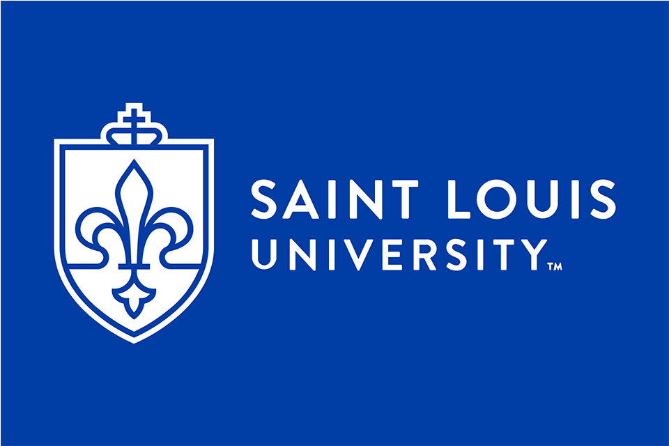 A graphic that says "Saint Louis University."